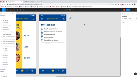 Thumbnail for Figma Demo: Adding Tasks to a Task List