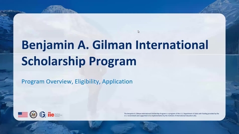Thumbnail for Gilman Scholarship Overview Meeting