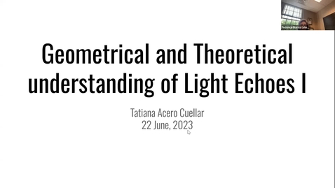 Thumbnail for Forward simulating light echoes  - Tatiana FASTLab meeting