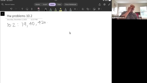 Thumbnail for Some HW problems from 10.2, Math 242, Fall 2023