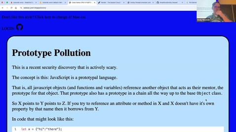 Thumbnail for Prototype pollution