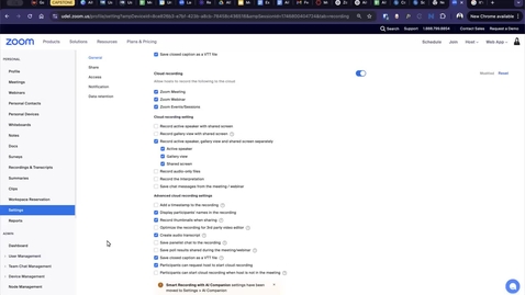 Thumbnail for Record active speaker, gallery view and shared screen separately