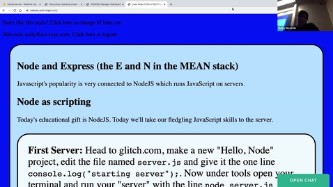 Thumbnail for NodeJS and Express (MEAN Stack)
