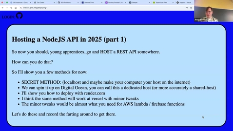 Thumbnail for Hosting a Node Server