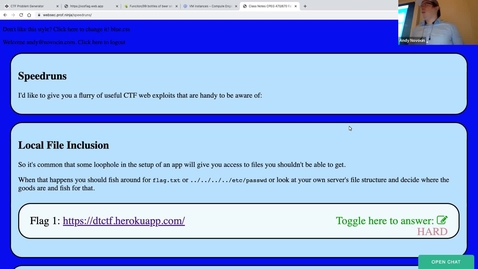Thumbnail for entry Web Sec Speedrun: LFI, .git, deserialization, type juggling