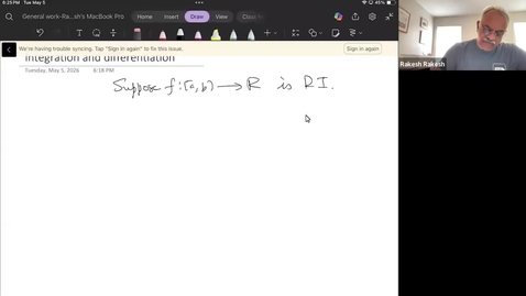 Thumbnail for Math 401 The fundamental theorem of calculus