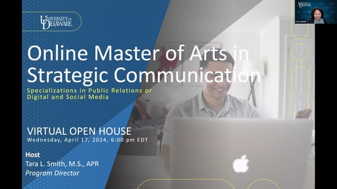 Thumbnail for Online Master of Arts in Strategic Communication Virtual Open House