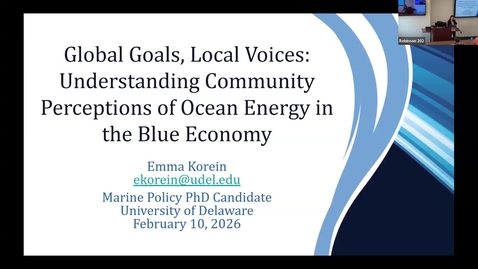 Thumbnail for Emma Korein - SMSP Spring Seminar Series 2026