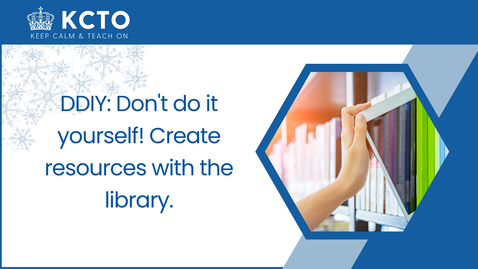 Thumbnail for DDIY: Don't do it yourself! Create resources with the library.