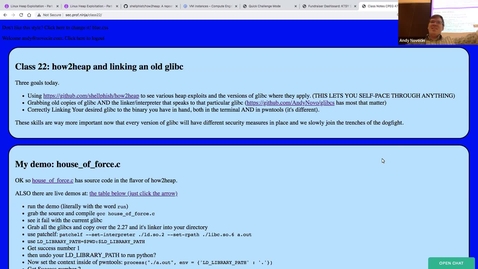 Thumbnail for Linking to different glibc versions and how2heap