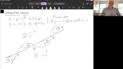 Thumbnail for entry Partial lecture, Friday Dec 1, 2023, Math 503