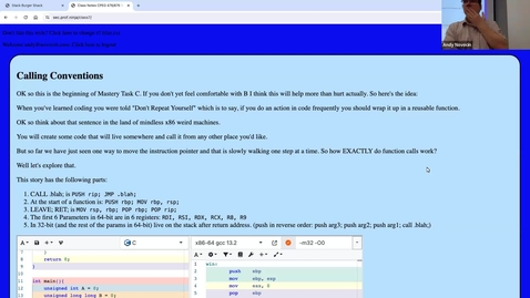 Thumbnail for Calling conventions in x86
