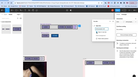 Thumbnail for Figma Demo: Linking to an External Page