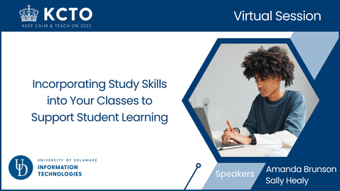 Thumbnail for Incorporating Study Skills into Your Classes to Support Student Learning