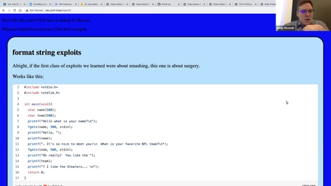 Thumbnail for Format string vulnerability 