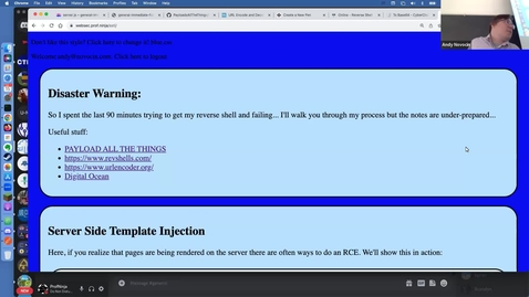 Thumbnail for SSTI (Server-Side Template Injection) and Reverse Shells