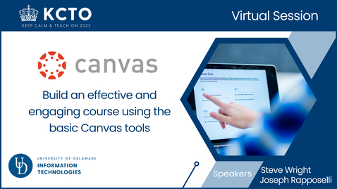 Thumbnail for Build an effective and engaging course using the basic Canvas tools