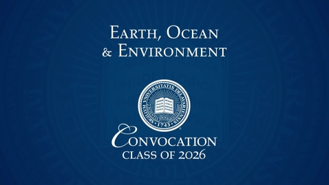 Thumbnail for 2026 College of Earth, Ocean and Environment Convocation
