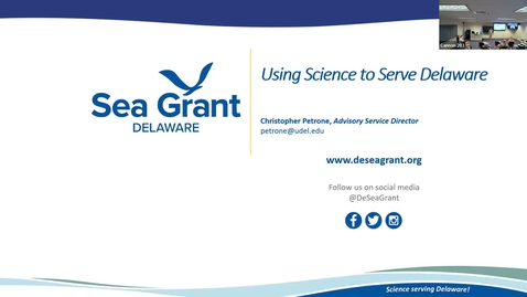 Thumbnail for Delaware Sea Grant - SMSP Fall Seminar Series 2025