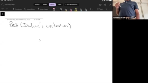 Thumbnail for Duluc's criterion II - Math 503 Fall 2022