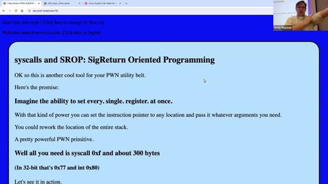 Thumbnail for SROP and syscalls