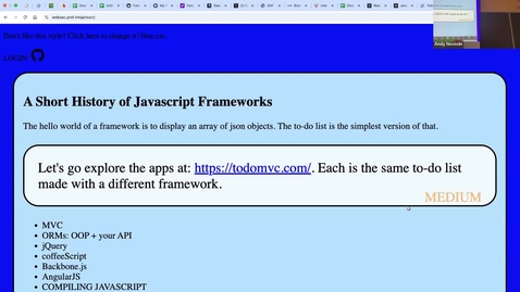 Thumbnail for Brief History of JavaScript Frameworks