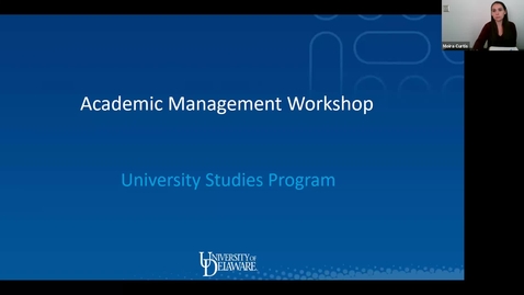 Thumbnail for entry Academic Management Workshop