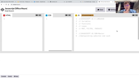 Thumbnail for Extra Office Hours Recording: low-level variable scoping and functions