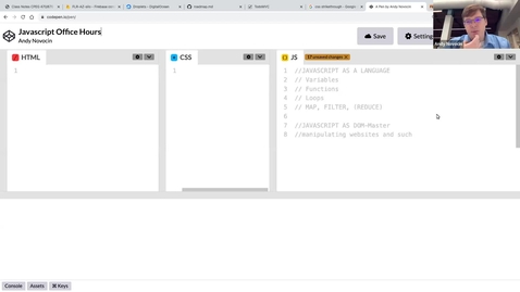 Thumbnail for entry Extra Office Hours Recording: low-level variable scoping and functions