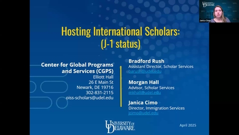 Thumbnail for CGPS | Hosting International Scholars (J-1 Status)