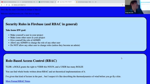 Thumbnail for entry Role-Based Access Control (in Firebase)