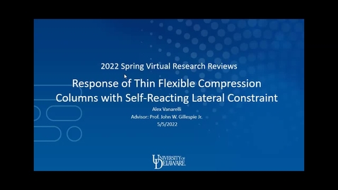 Thumbnail for entry May 5th - Session 8: Applications of Composites in Orthotics; Additive manufacturing of Composites