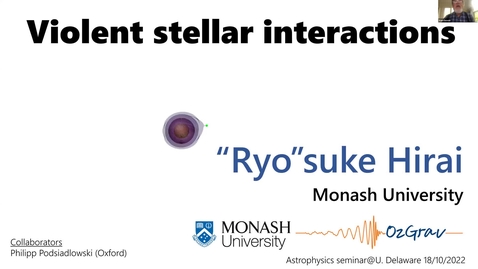 Thumbnail for Astroseminar 18Oct22 - Ryo Hirai