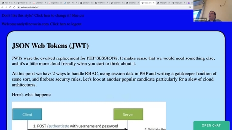 Thumbnail for JWTs (JSON Web Tokens) and exploits