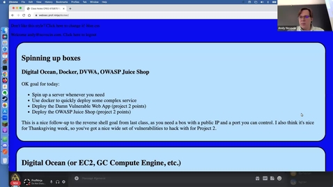 Thumbnail for Digital Ocean, Docker, DVWA, Juice Shop