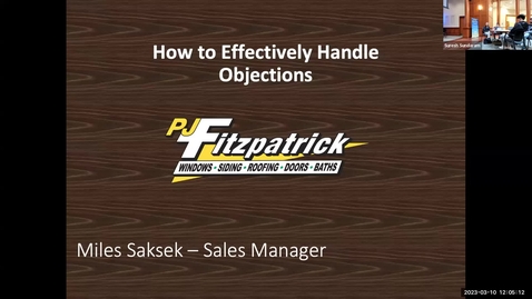 Thumbnail for Superstar Selling Speaker Series - Friday, March 10, 2023 - Miles Saksek, PJ Fitzpatrick &amp; Co