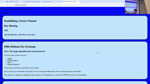 Thumbnail for Key Exchanges, Certs, and Man-in-the-middle