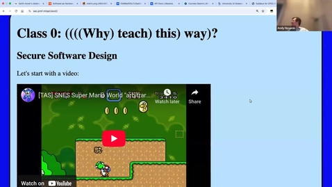 Thumbnail for Intro to the Class