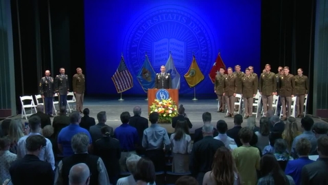 Thumbnail for entry 2022 University of Delaware Army ROTC Commissioning Ceremony