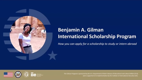 Thumbnail for Gilman Scholarship Overview
