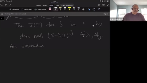Thumbnail for Lecture 3, Jordan canonical form