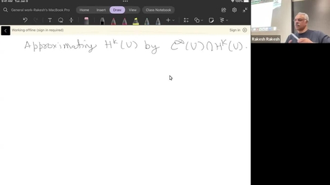 Thumbnail for Approximating H^k(U) by smooth functions Math 836 Spring 2023