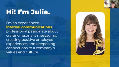 Thumbnail for Inside the Industry with UD Strat-Comm Alum - Julia Willmott, VP, HR Communications at City National Bank