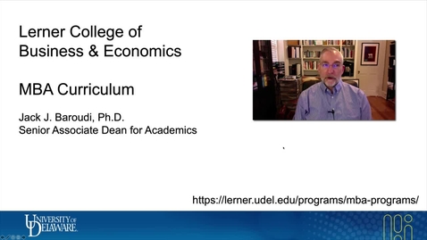 Thumbnail for Lerner MBA New Graduate Student Orientation - Jack Baroudi