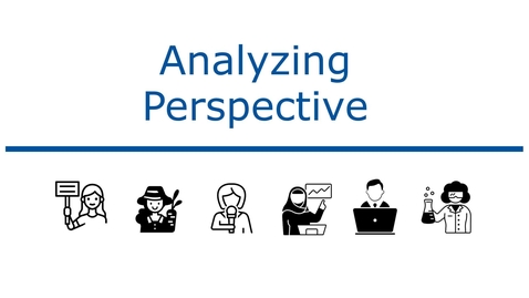 Thumbnail for Analyzing Source Perspective - English 110