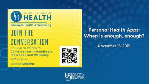 Thumbnail for entry 2019 Conversations in Healthcare_Personal Health Apps.mp4