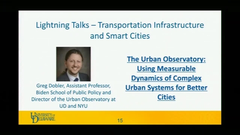 Thumbnail for Greg Dobler: The Urban Observatory: Using Measurable Dynamics of Complex Urban Systems for Better Cities