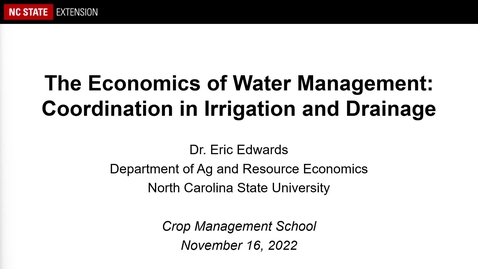 Thumbnail for 2022 Crop Management School - Eric Edwards