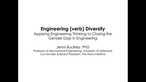 Thumbnail for entry Engineering (verb) Diversity