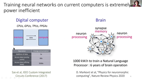 Thumbnail for Physics for neuromorphic computing | Julie Grollier Nanodevices for bio-inspired computing 2021/3/17 